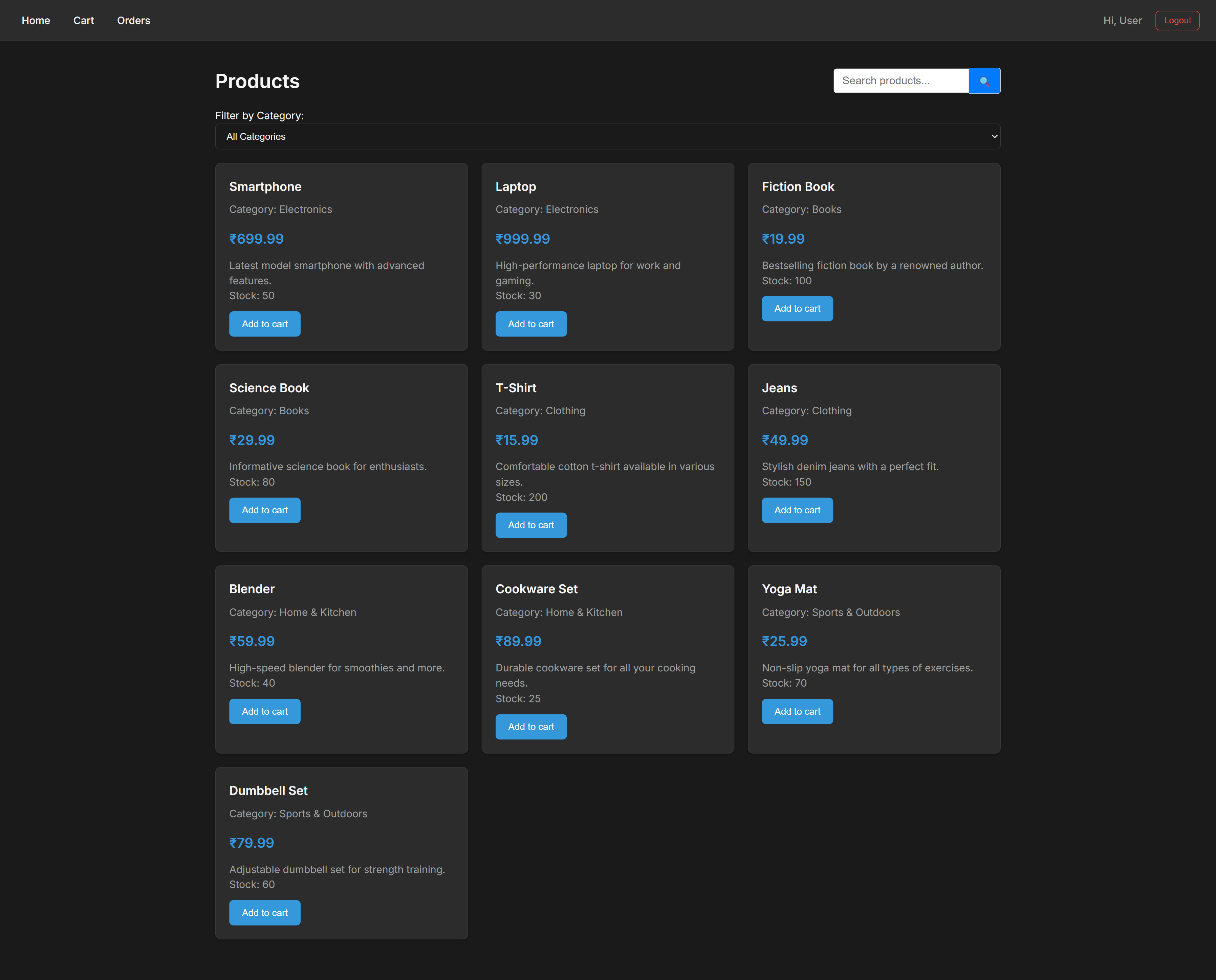 E-Commerce DBMS Mini Project